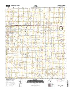 Levelland East Texas Current topographic map, 1:24000 scale, 7.5 X 7.5 Minute, Year 2016