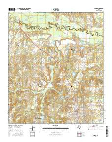 Lindale Texas Current topographic map, 1:24000 scale, 7.5 X 7.5 Minute, Year 2016