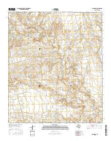 Long Draw Texas Current topographic map, 1:24000 scale, 7.5 X 7.5 Minute, Year 2016