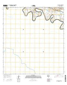 Los Ebanos Texas Current topographic map, 1:24000 scale, 7.5 X 7.5 Minute, Year 2016