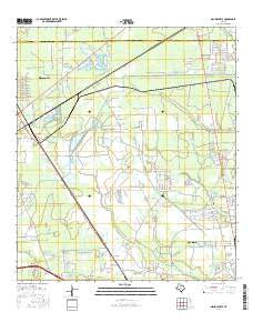 Mauriceville Texas Current topographic map, 1:24000 scale, 7.5 X 7.5 Minute, Year 2016