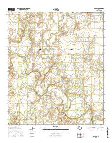 Maverick Texas Current topographic map, 1:24000 scale, 7.5 X 7.5 Minute, Year 2016