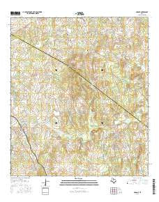 McDade Texas Current topographic map, 1:24000 scale, 7.5 X 7.5 Minute, Year 2016