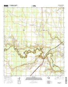 McFaddin Texas Current topographic map, 1:24000 scale, 7.5 X 7.5 Minute, Year 2016