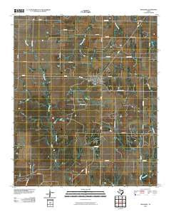 Megargel Texas Historical topographic map, 1:24000 scale, 7.5 X 7.5 Minute, Year 2010
