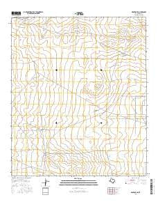 Mentone SW Texas Current topographic map, 1:24000 scale, 7.5 X 7.5 Minute, Year 2016