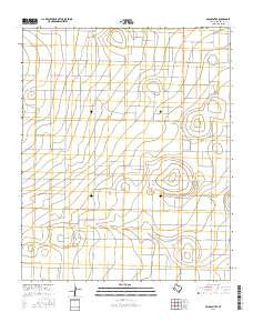 Milo Center Texas Current topographic map, 1:24000 scale, 7.5 X 7.5 Minute, Year 2016