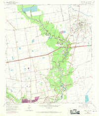 Mont Belvieu Texas Historical topographic map, 1:24000 scale, 7.5 X 7.5 Minute, Year 1961