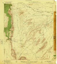 Monument Spring Texas Historical topographic map, 1:62500 scale, 15 X 15 Minute, Year 1921