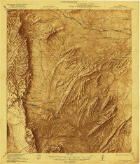Monument Spring Texas Historical topographic map, 1:62500 scale, 15 X 15 Minute, Year 1921