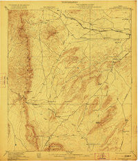 Monument Spring Texas Historical topographic map, 1:62500 scale, 15 X 15 Minute, Year 1921
