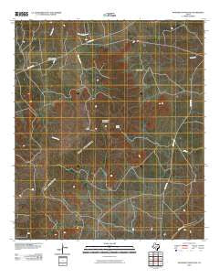 Monument Mountain Texas Historical topographic map, 1:24000 scale, 7.5 X 7.5 Minute, Year 2010