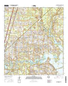 Moonshine Hill Texas Current topographic map, 1:24000 scale, 7.5 X 7.5 Minute, Year 2016