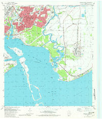 Morgans Point Texas Historical topographic map, 1:24000 scale, 7.5 X 7.5 Minute, Year 1982