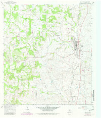 Moulton Texas Historical topographic map, 1:24000 scale, 7.5 X 7.5 Minute, Year 1965