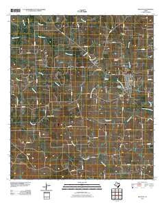Moulton Texas Historical topographic map, 1:24000 scale, 7.5 X 7.5 Minute, Year 2010