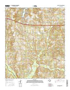 Mount Sylvan Texas Current topographic map, 1:24000 scale, 7.5 X 7.5 Minute, Year 2016