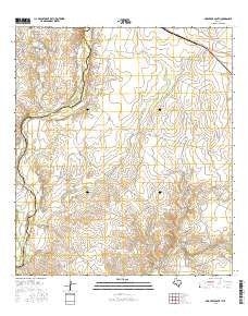 Mud Creek South Texas Current topographic map, 1:24000 scale, 7.5 X 7.5 Minute, Year 2016