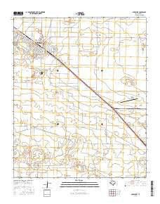 Muleshoe Texas Current topographic map, 1:24000 scale, 7.5 X 7.5 Minute, Year 2016