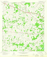 Myrtle Springs Texas Historical topographic map, 1:24000 scale, 7.5 X 7.5 Minute, Year 1962
