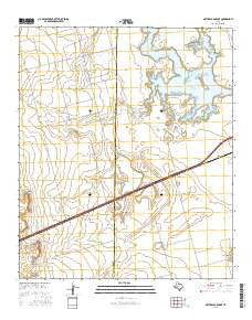 Natural Dam Lake Texas Current topographic map, 1:24000 scale, 7.5 X 7.5 Minute, Year 2016