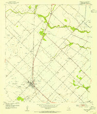 Needville Texas Historical topographic map, 1:24000 scale, 7.5 X 7.5 Minute, Year 1953