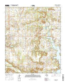 Newcastle Texas Current topographic map, 1:24000 scale, 7.5 X 7.5 Minute, Year 2016