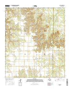 Nolan Texas Current topographic map, 1:24000 scale, 7.5 X 7.5 Minute, Year 2016