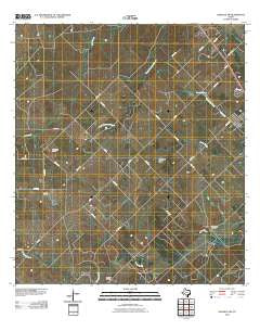 Oakville SW Texas Historical topographic map, 1:24000 scale, 7.5 X 7.5 Minute, Year 2010
