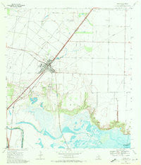 Odem Texas Historical topographic map, 1:24000 scale, 7.5 X 7.5 Minute, Year 1969