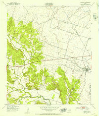 Oglesby Texas Historical topographic map, 1:24000 scale, 7.5 X 7.5 Minute, Year 1947