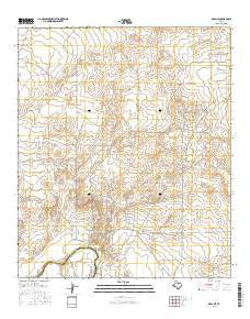 Orla NE Texas Current topographic map, 1:24000 scale, 7.5 X 7.5 Minute, Year 2016