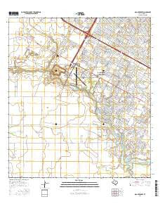 Oso Creek NW Texas Current topographic map, 1:24000 scale, 7.5 X 7.5 Minute, Year 2016