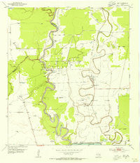 Otey Texas Historical topographic map, 1:24000 scale, 7.5 X 7.5 Minute, Year 1953