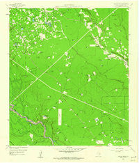 Outlaw Pond Texas Historical topographic map, 1:24000 scale, 7.5 X 7.5 Minute, Year 1959
