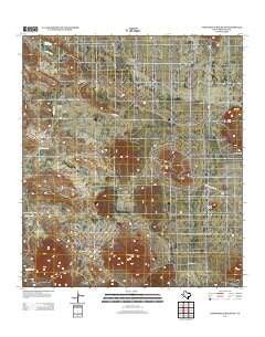 Packsaddle Mountain Texas Historical topographic map, 1:24000 scale, 7.5 X 7.5 Minute, Year 2012