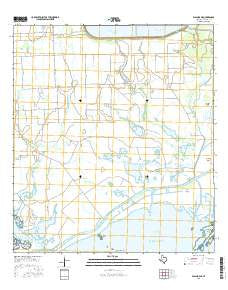Palacios NE Texas Current topographic map, 1:24000 scale, 7.5 X 7.5 Minute, Year 2016