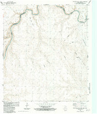 Panther Gulch East Texas Historical topographic map, 1:24000 scale, 7.5 X 7.5 Minute, Year 1983