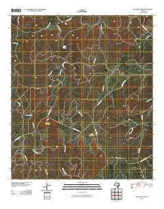 Panther Creek Texas Historical topographic map, 1:24000 scale, 7.5 X 7.5 Minute, Year 2010