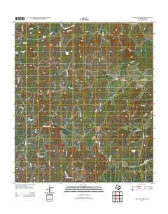 Panther Creek Texas Historical topographic map, 1:24000 scale, 7.5 X 7.5 Minute, Year 2012