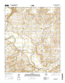 Pecan Crossing Texas Current topographic map, 1:24000 scale, 7.5 X 7.5 Minute, Year 2016