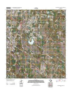 Pflugerville East Texas Historical topographic map, 1:24000 scale, 7.5 X 7.5 Minute, Year 2013