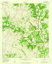 Pidcoke Texas Historical topographic map, 1:24000 scale, 7.5 X 7.5 Minute, Year 1958
