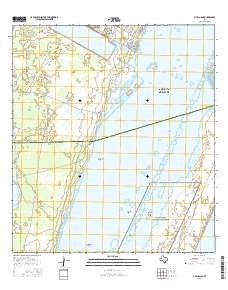 Pita Island Texas Current topographic map, 1:24000 scale, 7.5 X 7.5 Minute, Year 2016