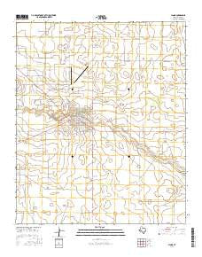 Plains Texas Current topographic map, 1:24000 scale, 7.5 X 7.5 Minute, Year 2016
