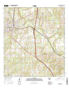 Pleasanton Texas Current topographic map, 1:24000 scale, 7.5 X 7.5 Minute, Year 2016