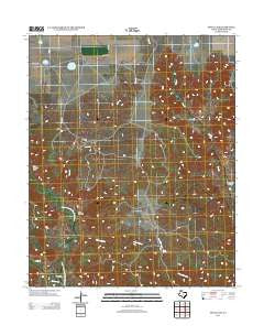 Pony Flats Texas Historical topographic map, 1:24000 scale, 7.5 X 7.5 Minute, Year 2012