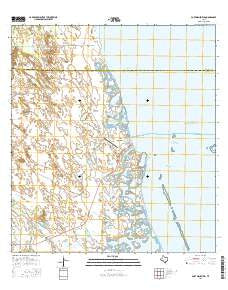 Port Mansfield Texas Current topographic map, 1:24000 scale, 7.5 X 7.5 Minute, Year 2016