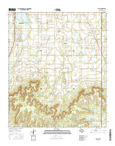 Potosi Texas Current topographic map, 1:24000 scale, 7.5 X 7.5 Minute, Year 2016