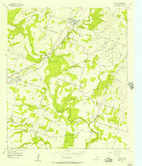 Proctor Texas Historical topographic map, 1:24000 scale, 7.5 X 7.5 Minute, Year 1956